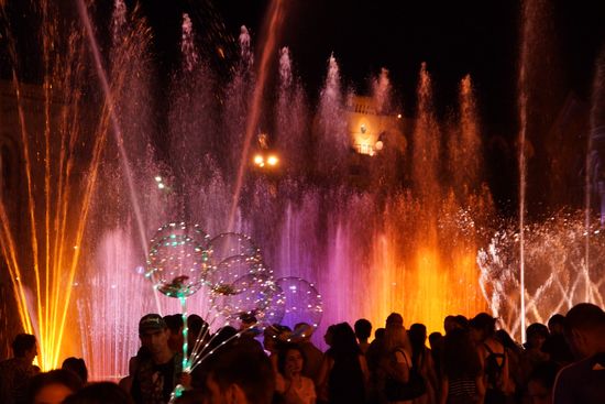 Wasserspiele am Platz der Republik