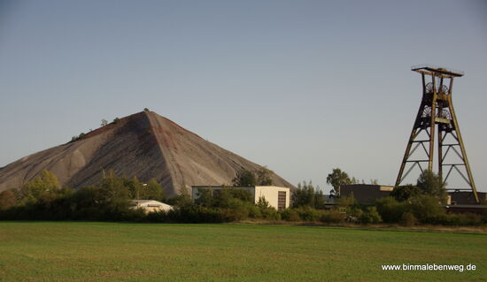 Stillgelegte Braunkohleförderung bei Halle