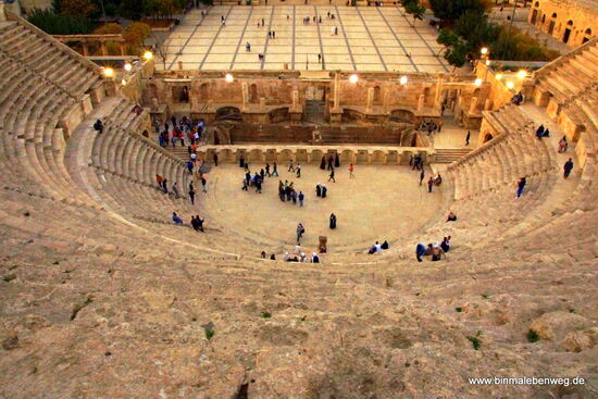 Römisches Theater: Nichts für Weicheier, der Weg nach oben.