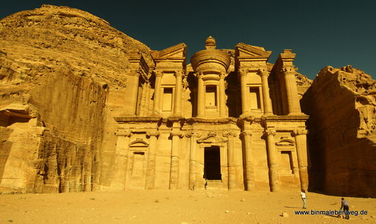 Das Ed Deir, 900 Stufen oberhalb.