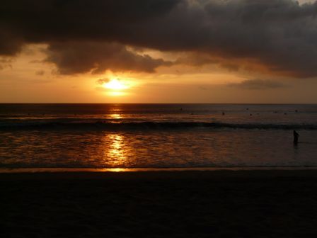 Der Sonnenuntergang hier ist genial, dass muss man eingestehen