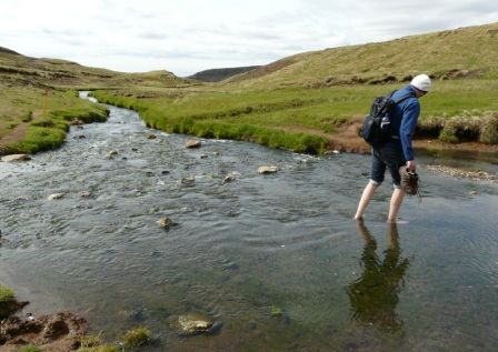 das Wasser ist überraschend warm!
