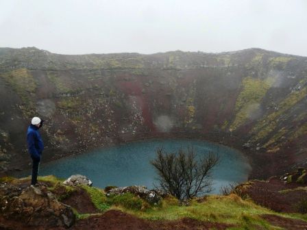 Der Kerið-Krater wird gerne nach den 3 wichtigen Stopps mitgenommen - wir finden: hier muss man kurz verweilen, egal wie das Wetter ist!