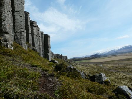 die Basaltsäulen von Gerduberg