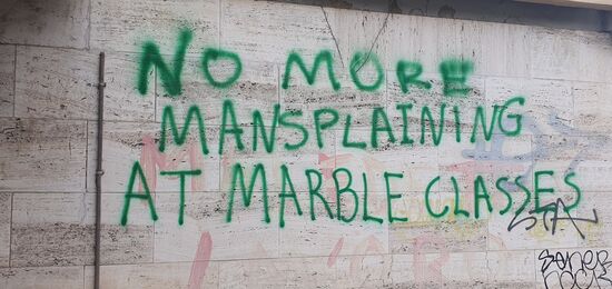 Graffito in Carrara.