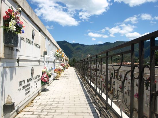 Der Friedhof von Levanto befindet sich oberhalb der Stadt und ist einen Besuch wert