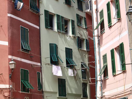 Häuser in Vernazza ...