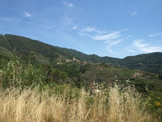Blick auf Legnaro, irgendwo von oberhalb Levantos aus