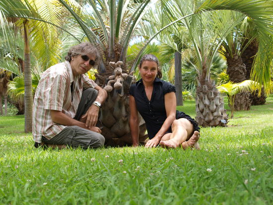 Die Reisegruppe Hentzschel-Huber mit Coelho.