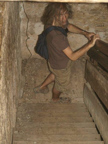 60 Meter muss man sich hinaufkämpfen ...