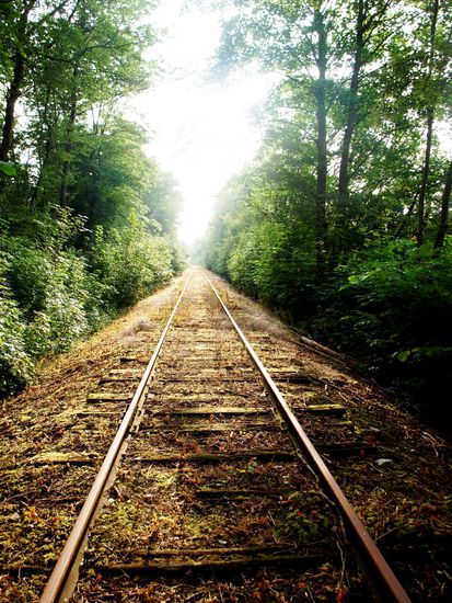 Ein Zug kommt hier nicht mehr entlang. Aber ich!