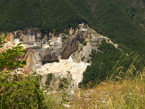 Blick auf den nächstgelegenen Steinbruch.