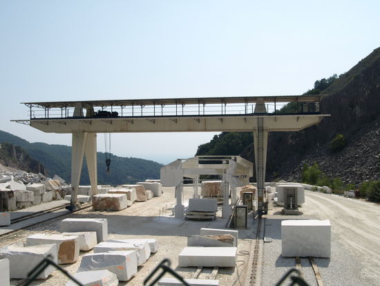 Blick von Steinbruch Richtung Meer.