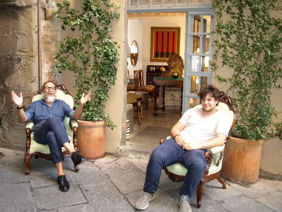 Antiquitätenverkäufer.