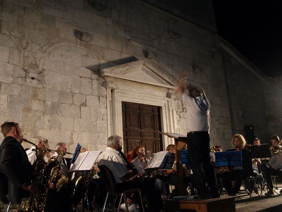 Das Orchester in Action.