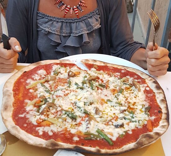 Sonntag ist Pizzatag im "Ai Castagni", und wir sind pünktlich!