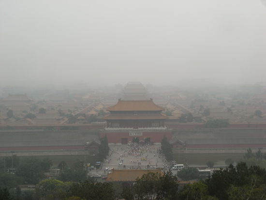 Verbotene Stadt im tollen Smog