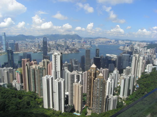 Hong Kong Skyline vom Victoria Peak