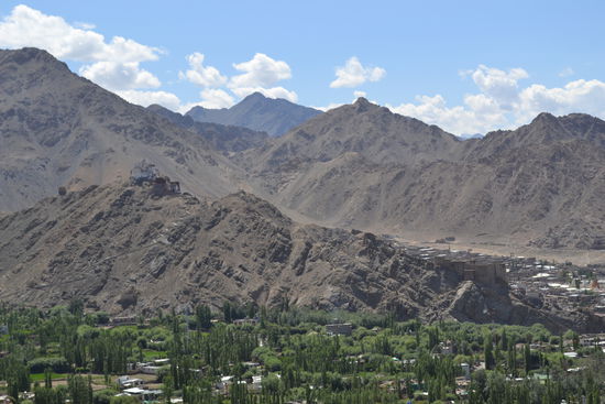 Blick auf Tsemo-Fort und Leh-Palace