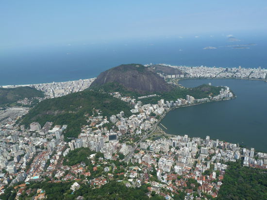 Von der Jesusstatue aus betrachtet wirkt Rio auch ganz nett, gell!?