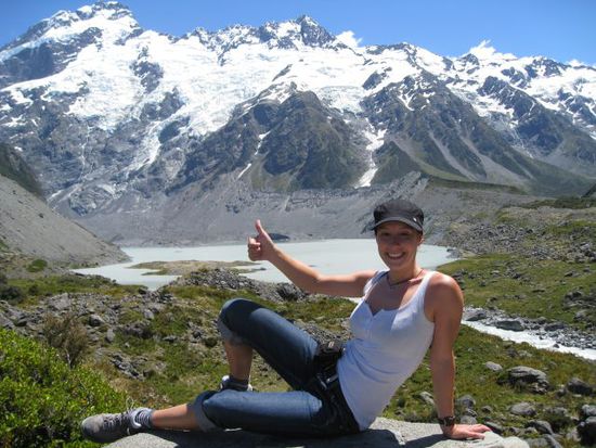Daumen hoch für die Berge