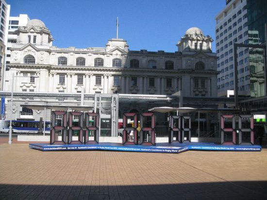 Rugby Countdown in Auckland city...