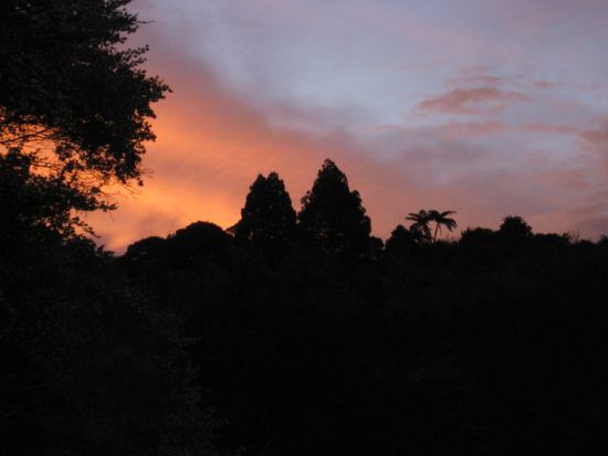 Sonnenuntergang in Oratia. Blick aus dem anderem Fenster in meinem Zimmer.... Einfach nur toll !!!