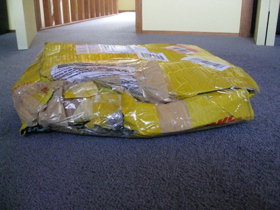 Weihnachtsgeschenk von meiner Family und Marc. Kam mitte Januar an und wurde "leicht" zerdrückt 