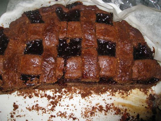 Ich habe eine Linzertorte für die Eltern gebacken.... In 3 Tagen war sie weg