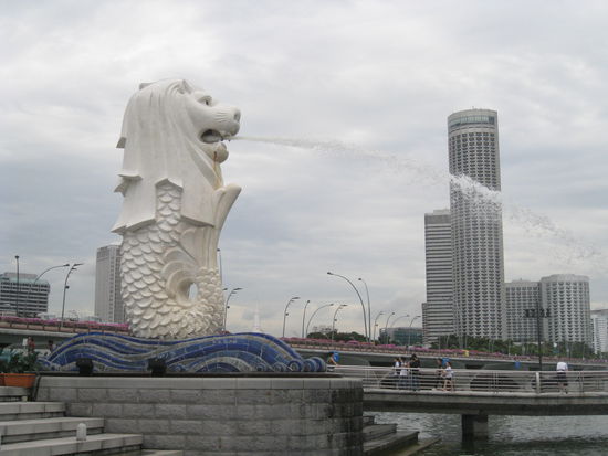Merlion: das Wahrzeichen von Singapur.