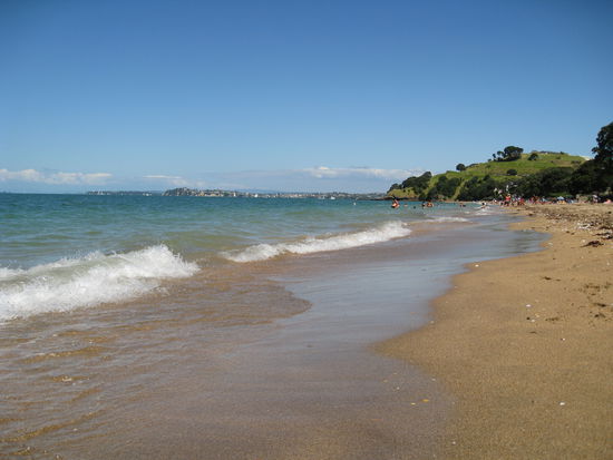 Beach von Devonport (Besuch von Freunden der Familie)