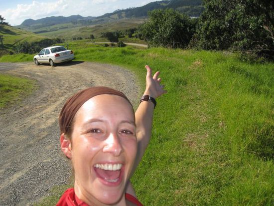 Yeah, I love NZ.... im Hintergrund mein Waka!