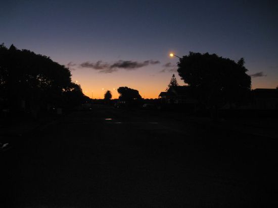 Whakatane am Abend