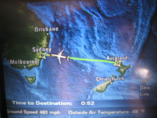 1. von Auckland nach Sydney...