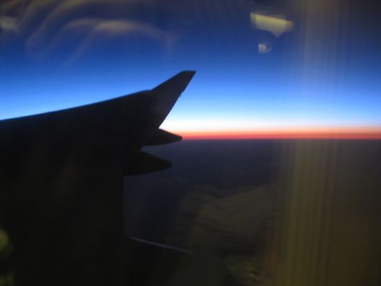 Das war schön: aus dieser Perspektive sieht man eher selten einen Sonnenaufgang