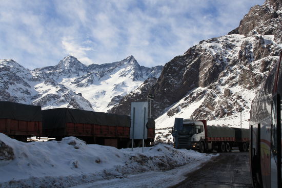 Der Grenzuebergang nach Chile.