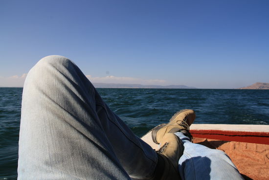 Rueckfahrt von Taquille nach Puno...