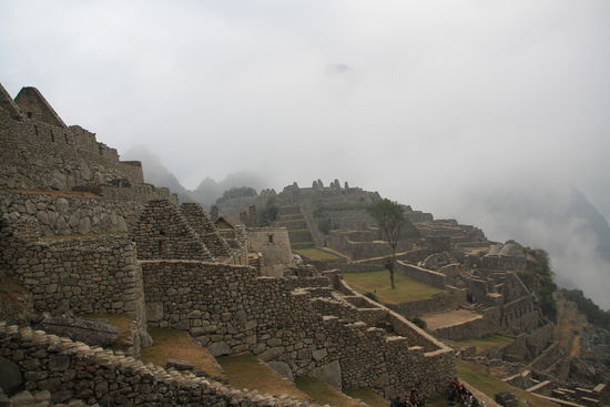 Noch sehr mystisch mit dem Nebel am Morgen.