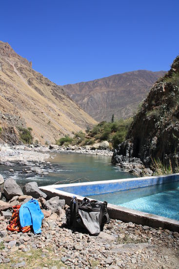 Ausruhen muss sein. Thermalbad mit ausgezeichneter Kulisse