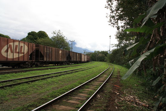 Der Bahnhof von Morretes. Etwas spartanisch..