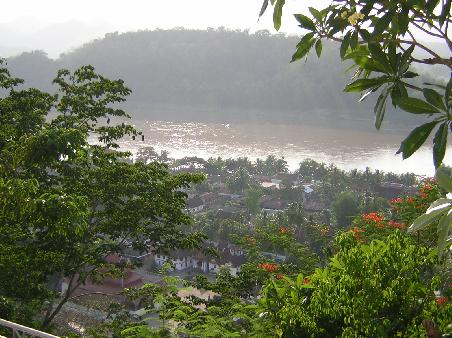 Ein Blick ueber Luang Prabang