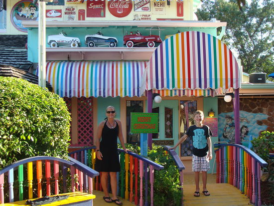 Der Eingang des Bubble Rooms...