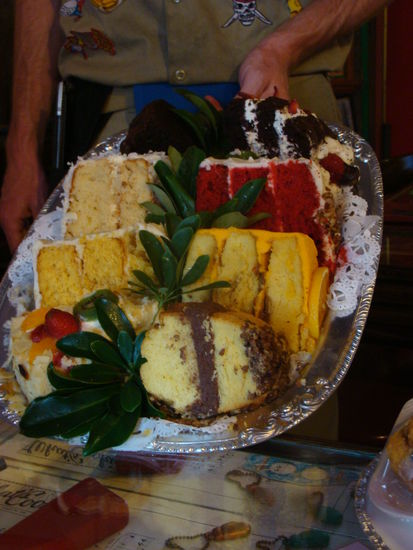 ... und der Nachtisch, der hier serviert wird.