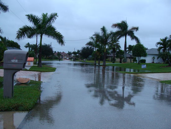 Der "See" vor "unserem" Haus bei der Ankunft!