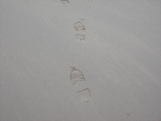 Spuren im Sand