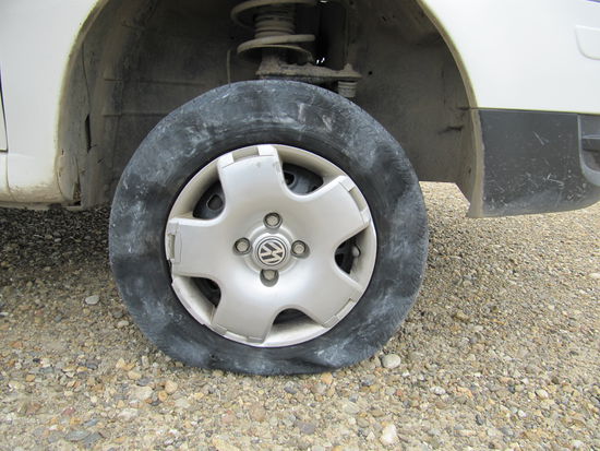 Unser Reifen auf der...