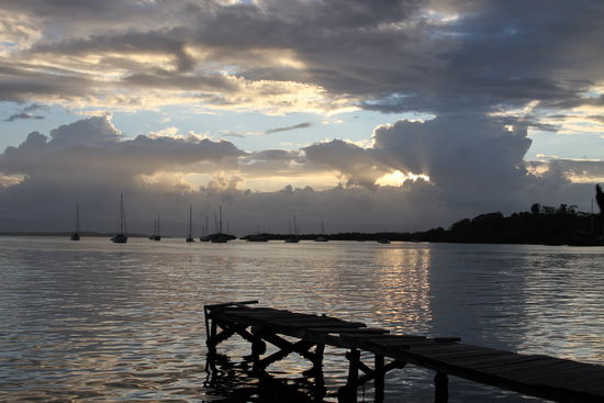 Aussicht von einem der kleinen Restaurants am Wasser