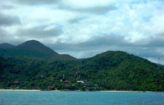 Westküste Koh Phangan - links der Had Yao und rechts der Had Son Strand