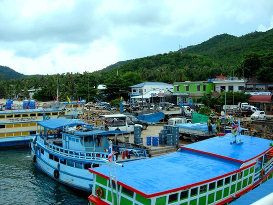 Abfahrt in Koh Tao - Pier in Mae Had