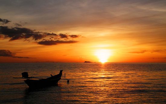 Sunset vor dem Ban Sabai Resort